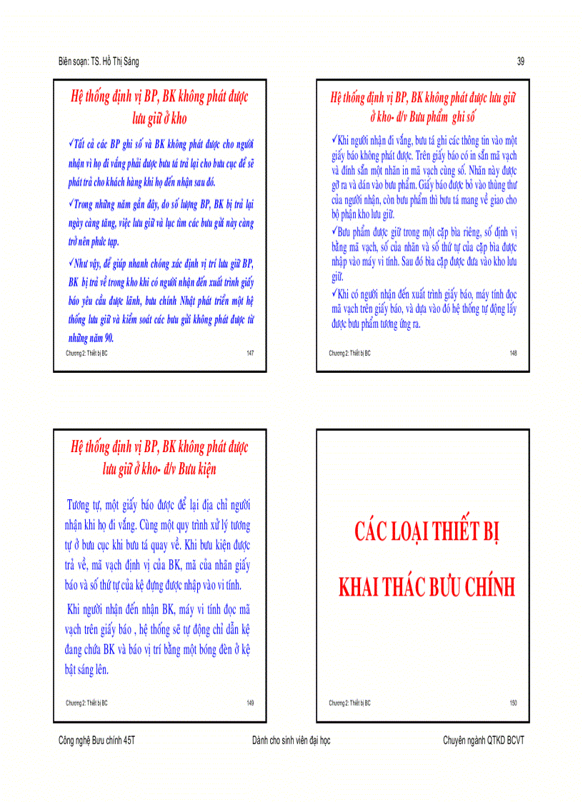 image for page Slide bài giảng công nghệ bưu chính