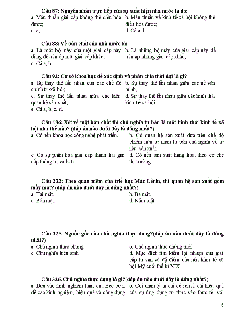 image for page Đề thi trắc nghiệm Triết học MÁC LÊNIN gồm 198 câu
