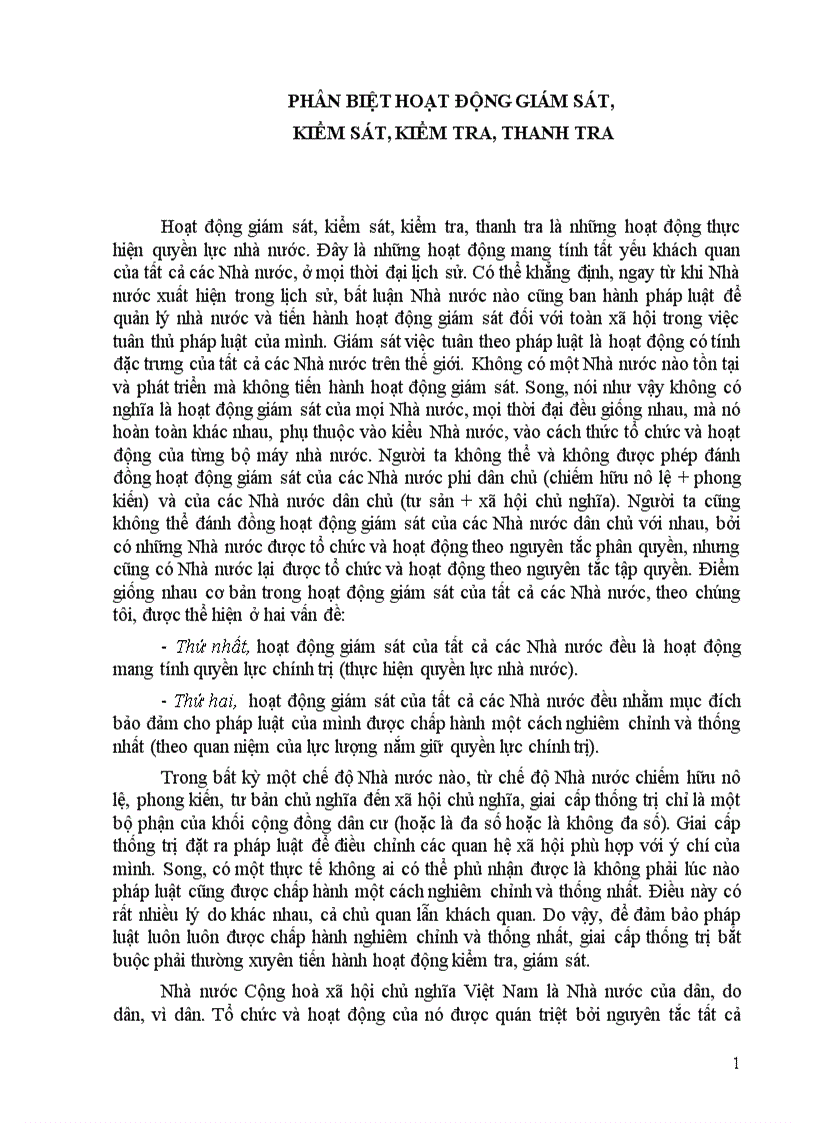 image for page Phân biệt hoạt động giám sát kiểm sát kiểm tra thanh tra