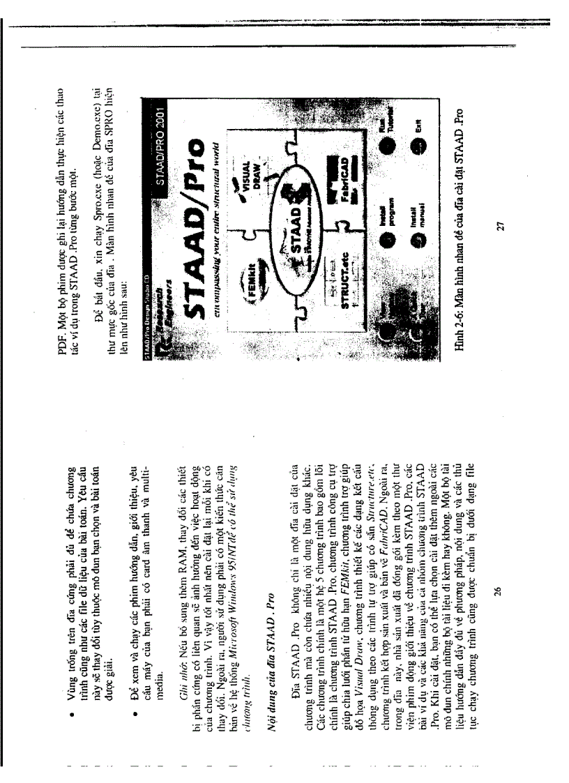 image for page StaadPro 2001 căn bản Phân tích cấu trúc và Thiết kế Tài liệu gồm 270 trang scan