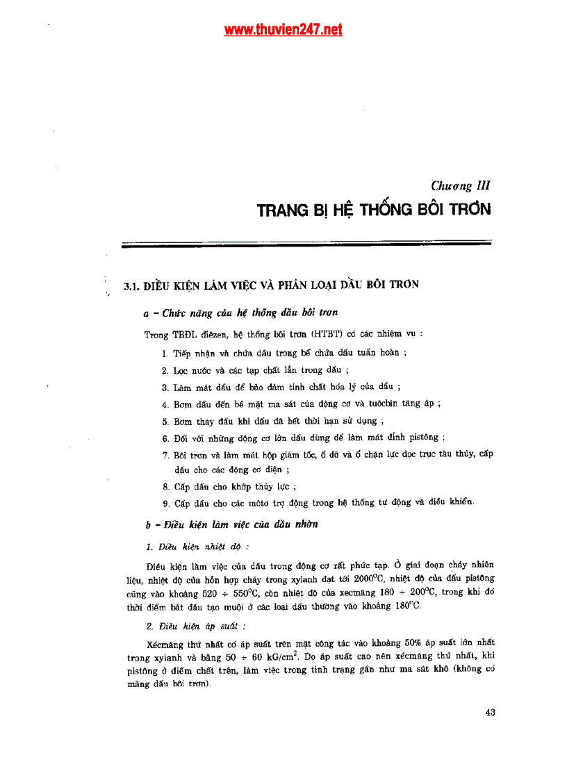 image for page Tài liệu trang bị hệ thống bôi trơn
