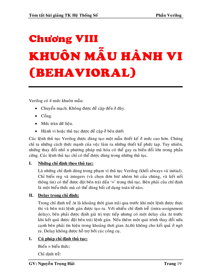 image for page Tóm tắt bài giảng verilog