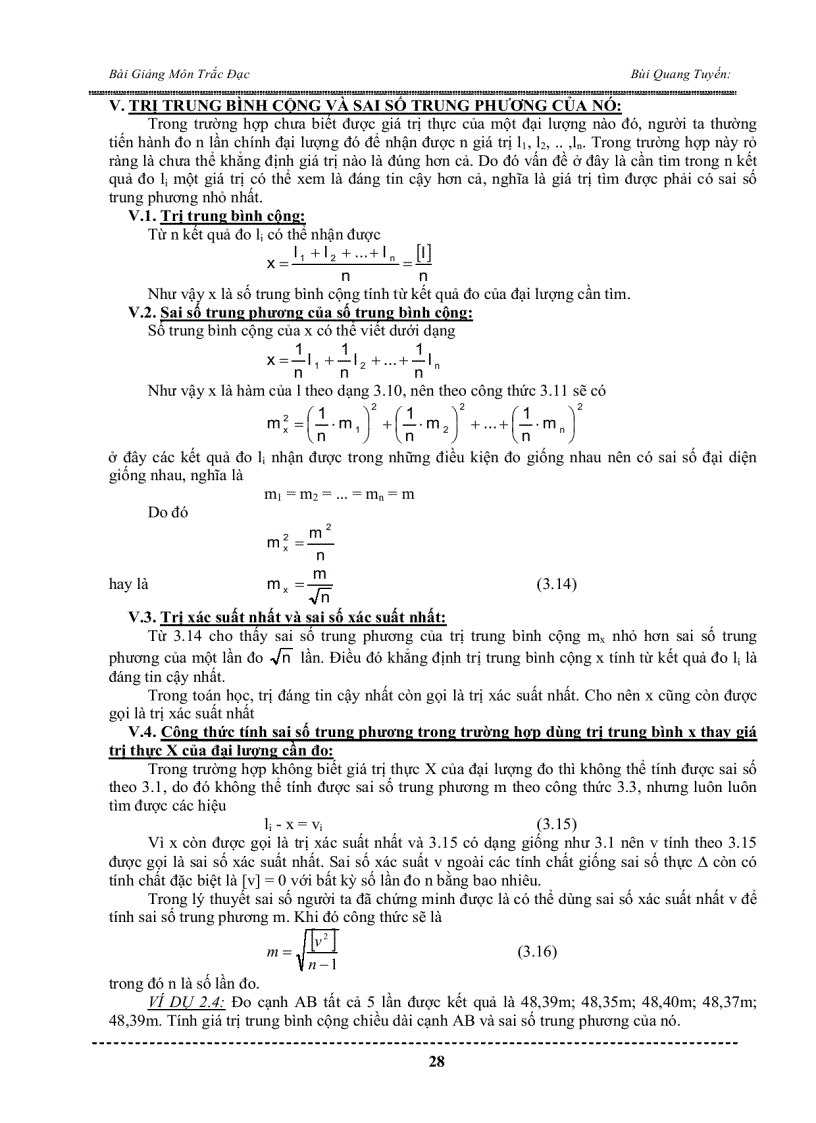 image for page Bài Giảng Môn Trắc Đạc