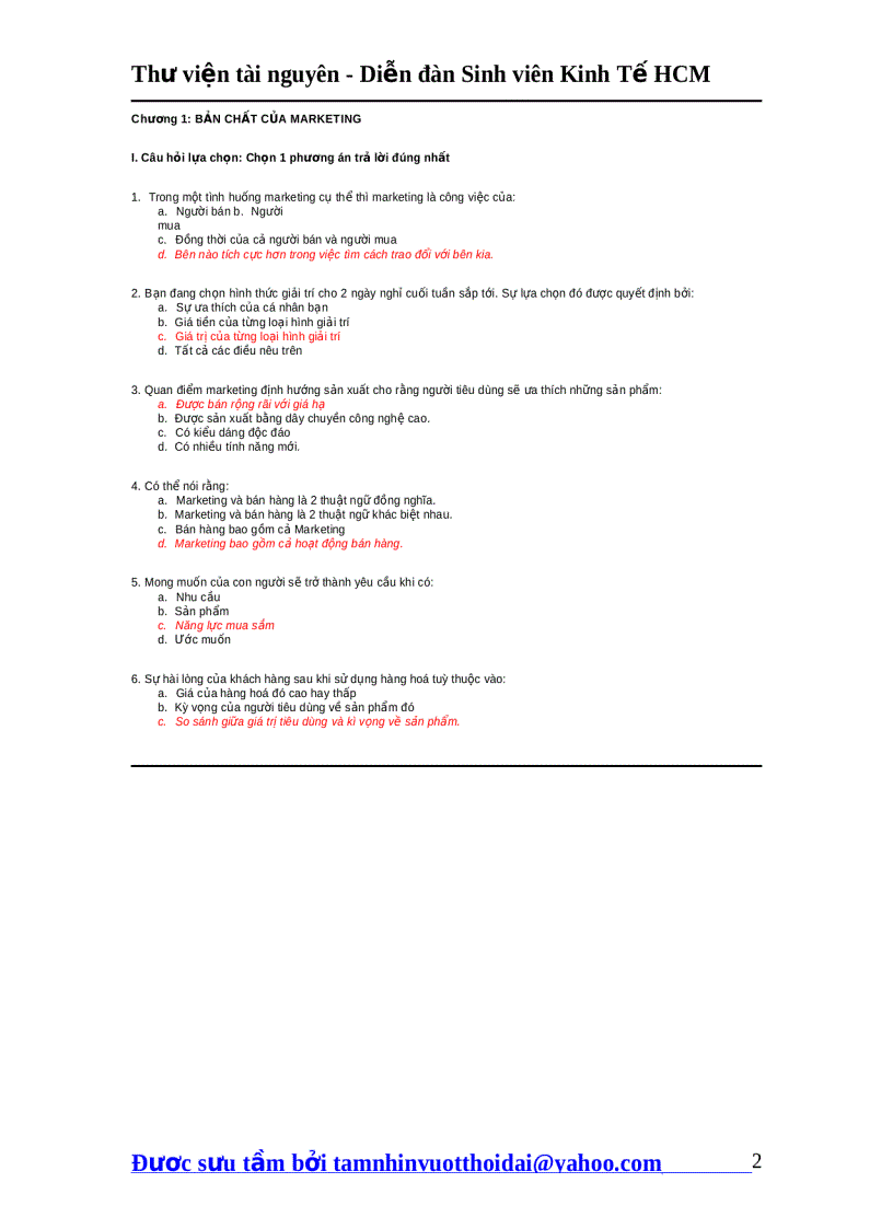 image for page Câu hỏi ôn tập makerting