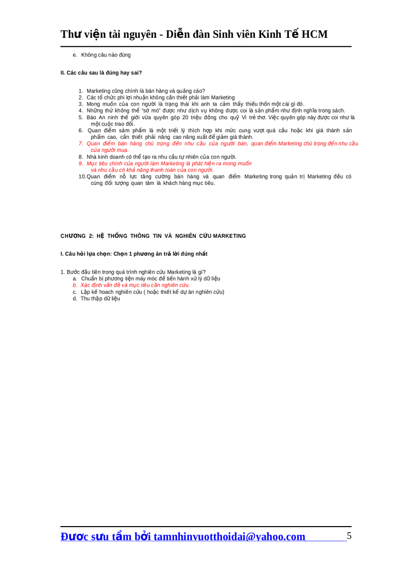 image for page Câu hỏi ôn tập makerting