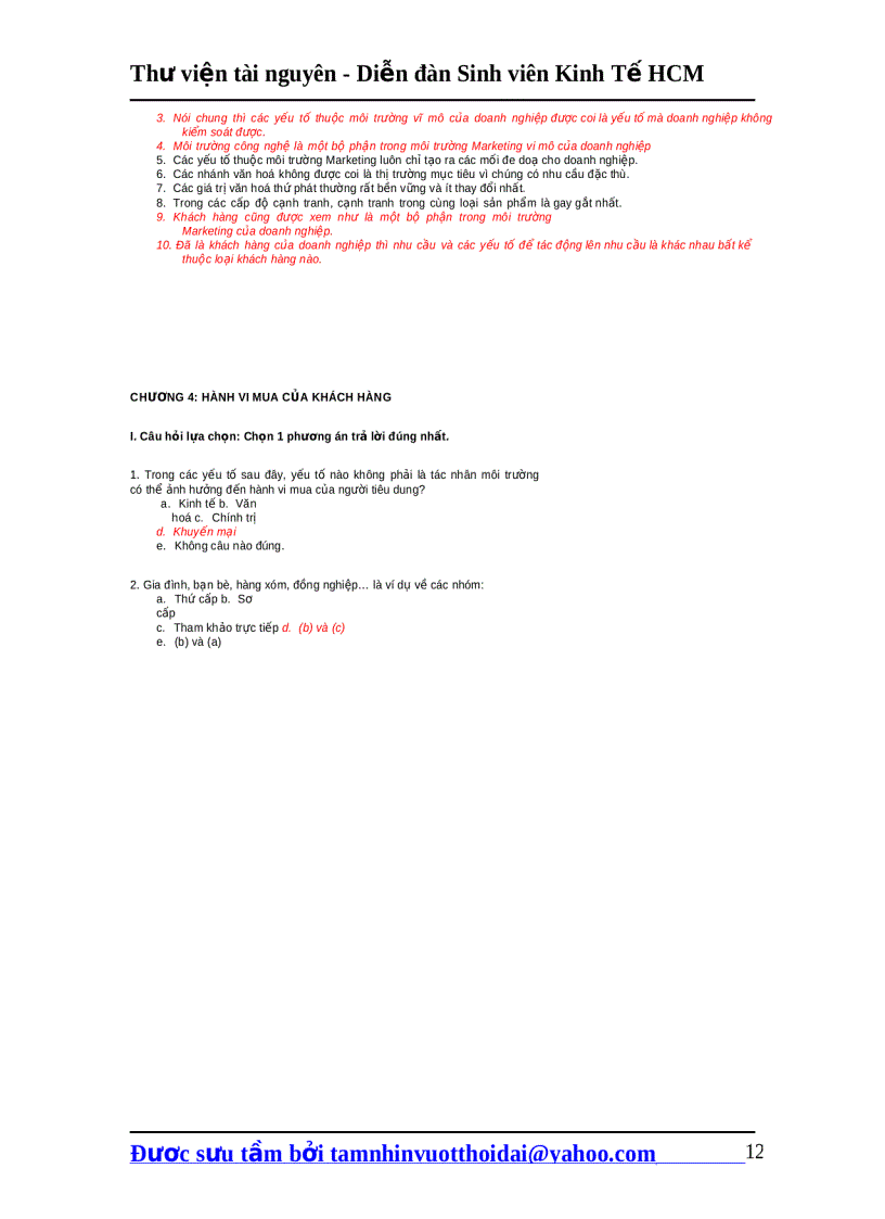 image for page Câu hỏi ôn tập makerting