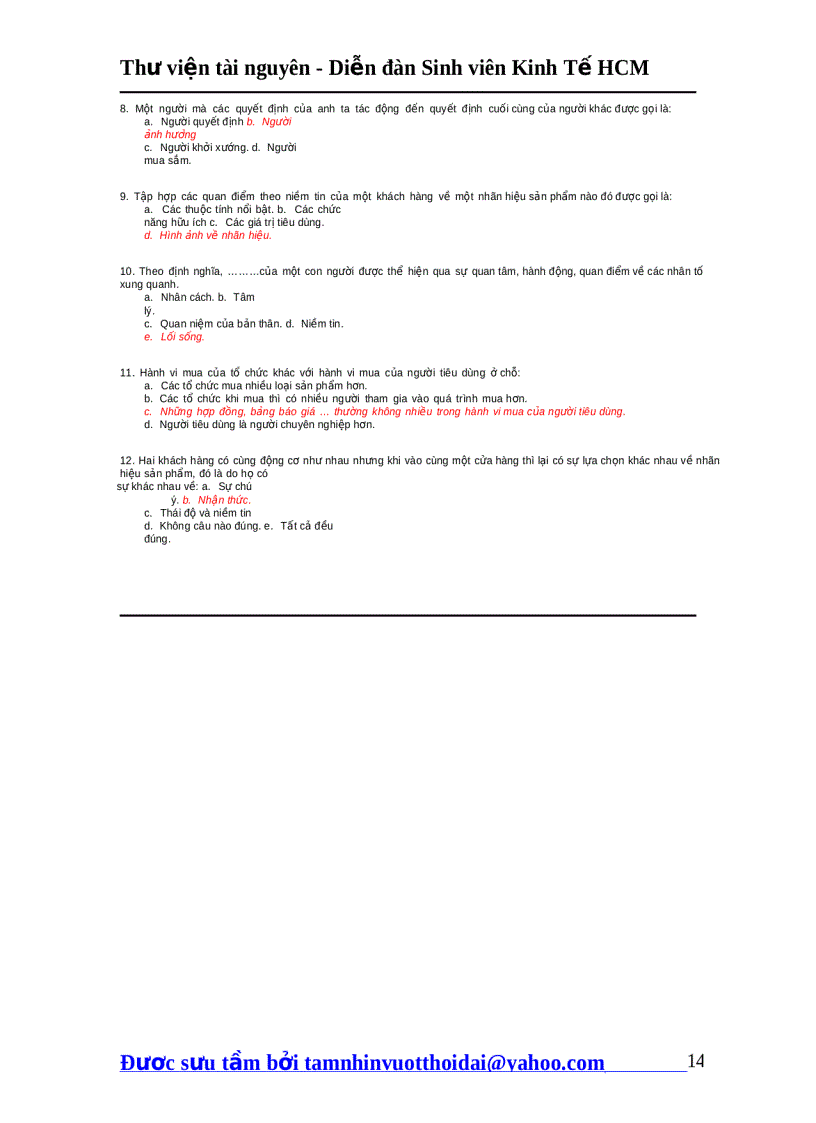 image for page Câu hỏi ôn tập makerting