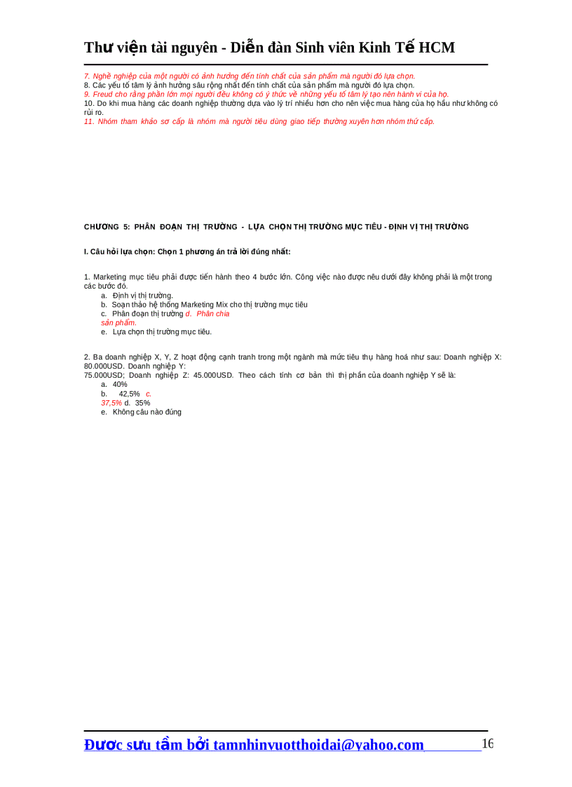 image for page Câu hỏi ôn tập makerting