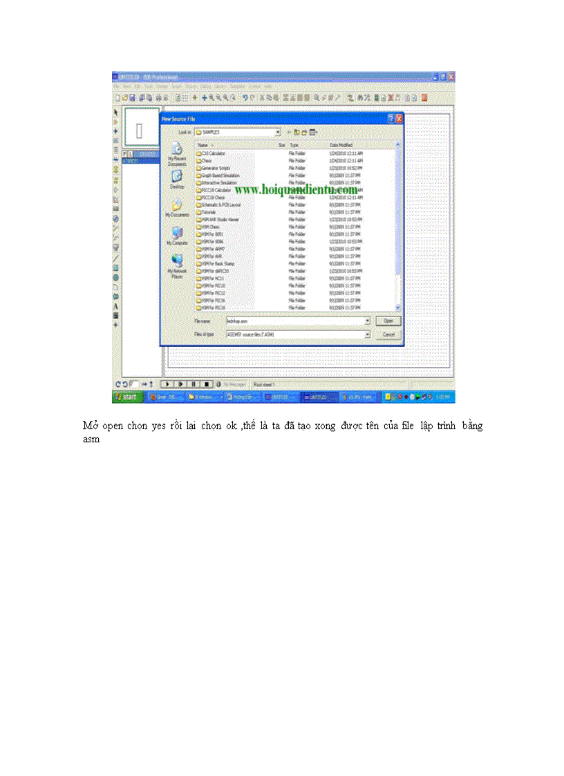 image for page Lập trình ma trận LED trong Protues dùng 8501