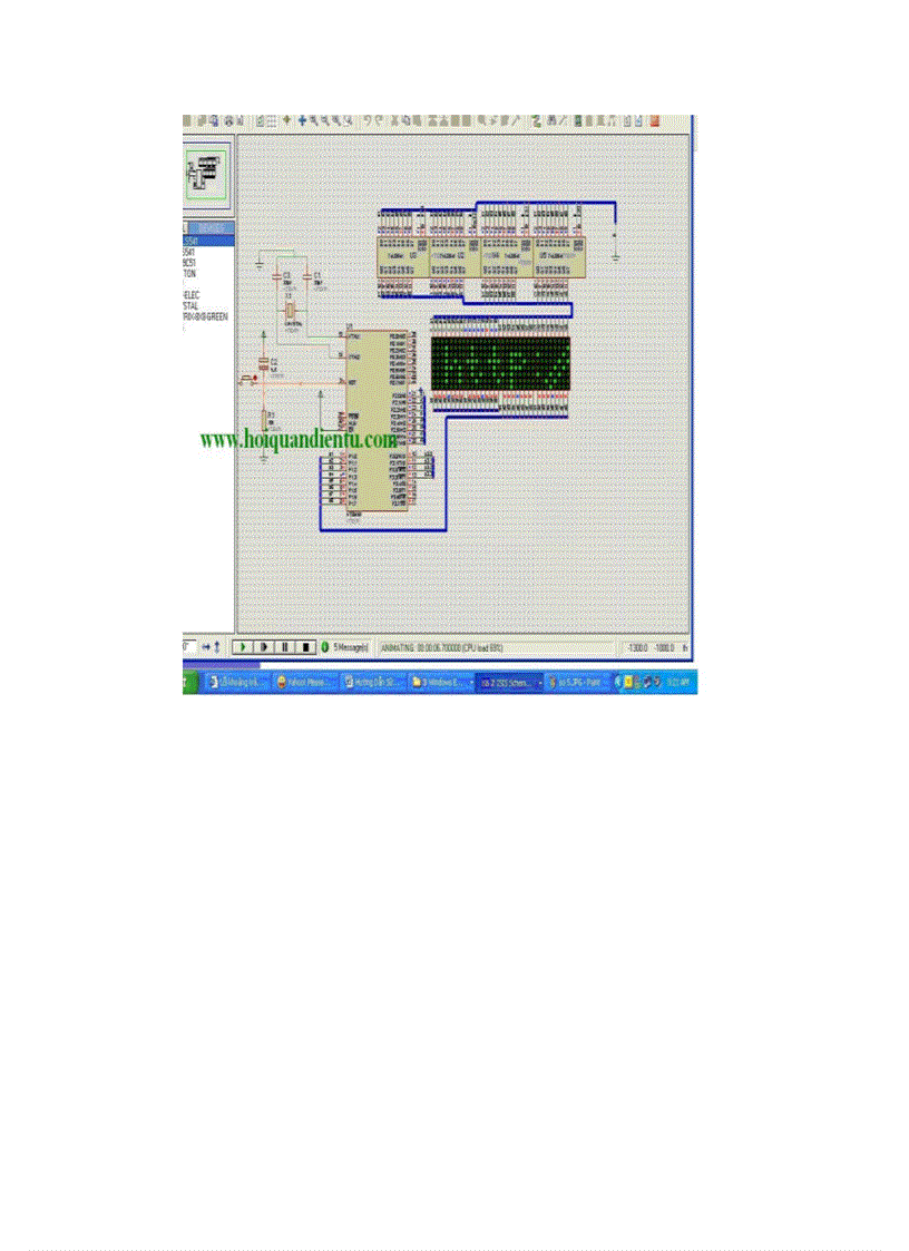 image for page Lập trình ma trận LED trong Protues dùng 8501