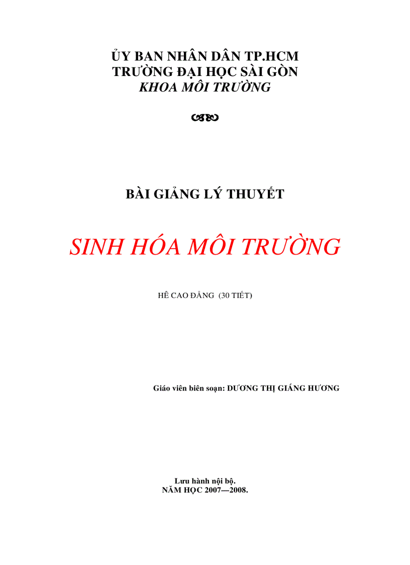 image for page Sinh hóa môi trường