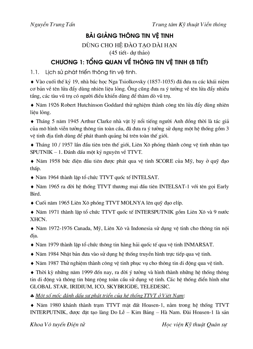 image for page Bài giảng thông tin vệ tinh