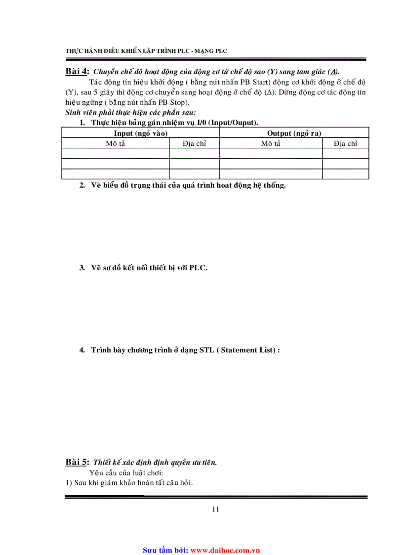 image for page Thực hành điều khiển lập trỉnh plc