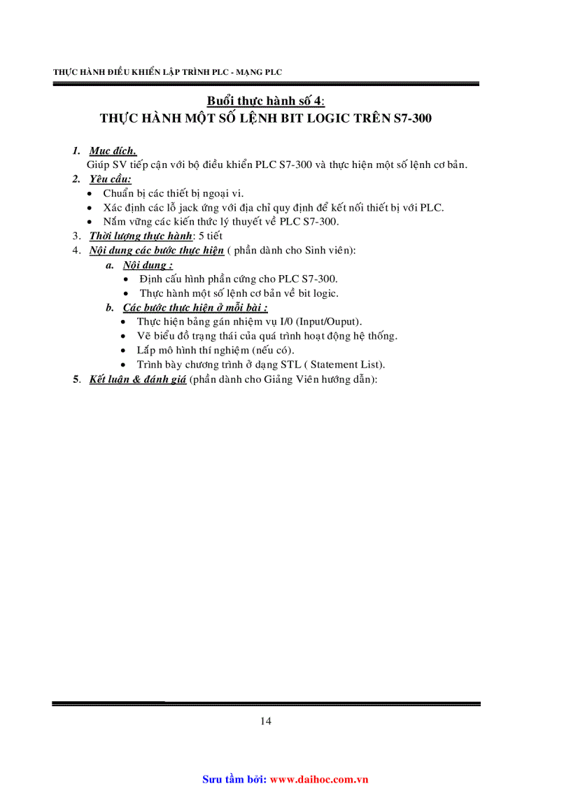 image for page Thực hành điều khiển lập trỉnh plc