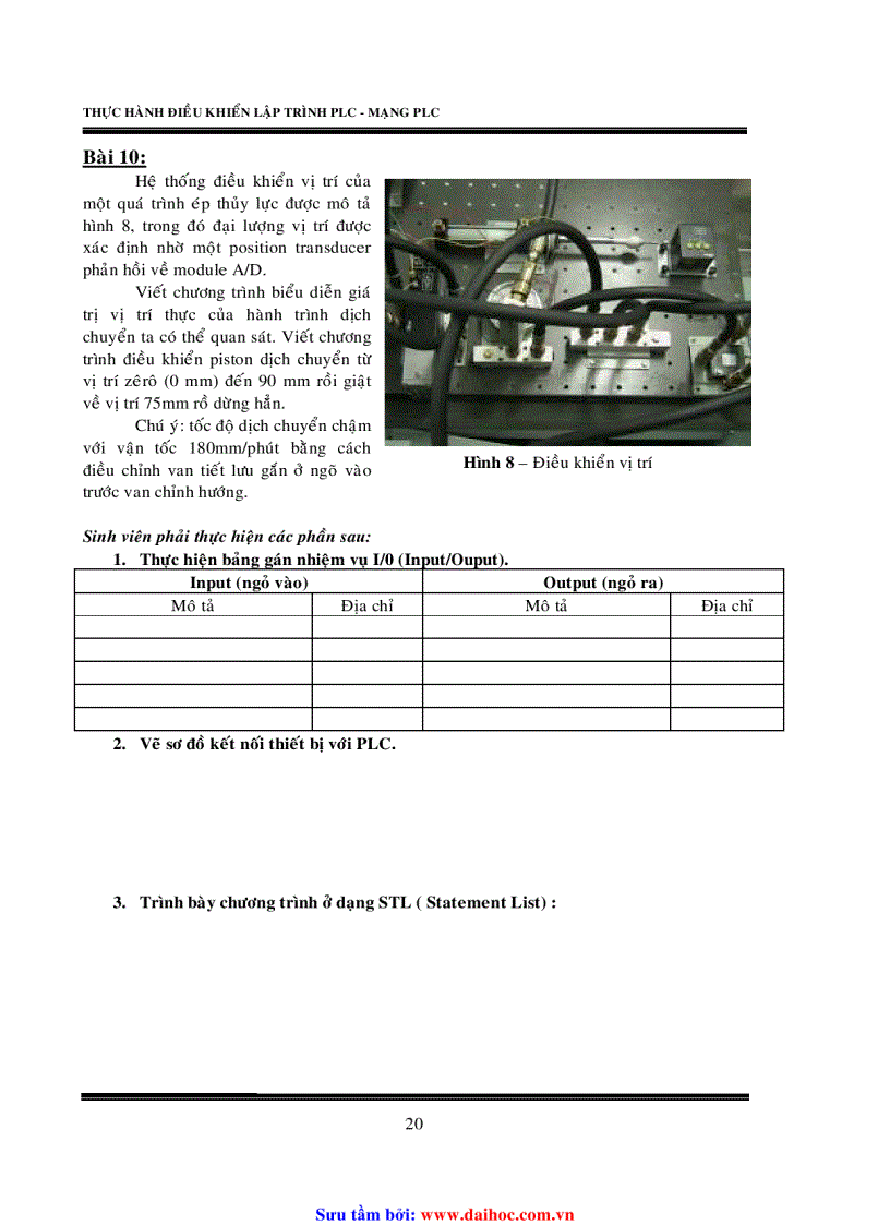 image for page Thực hành điều khiển lập trỉnh plc