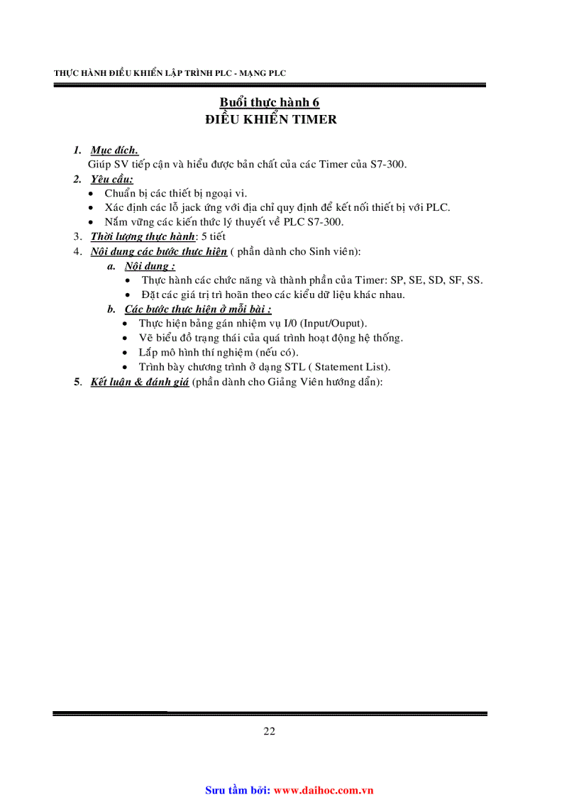 image for page Thực hành điều khiển lập trỉnh plc