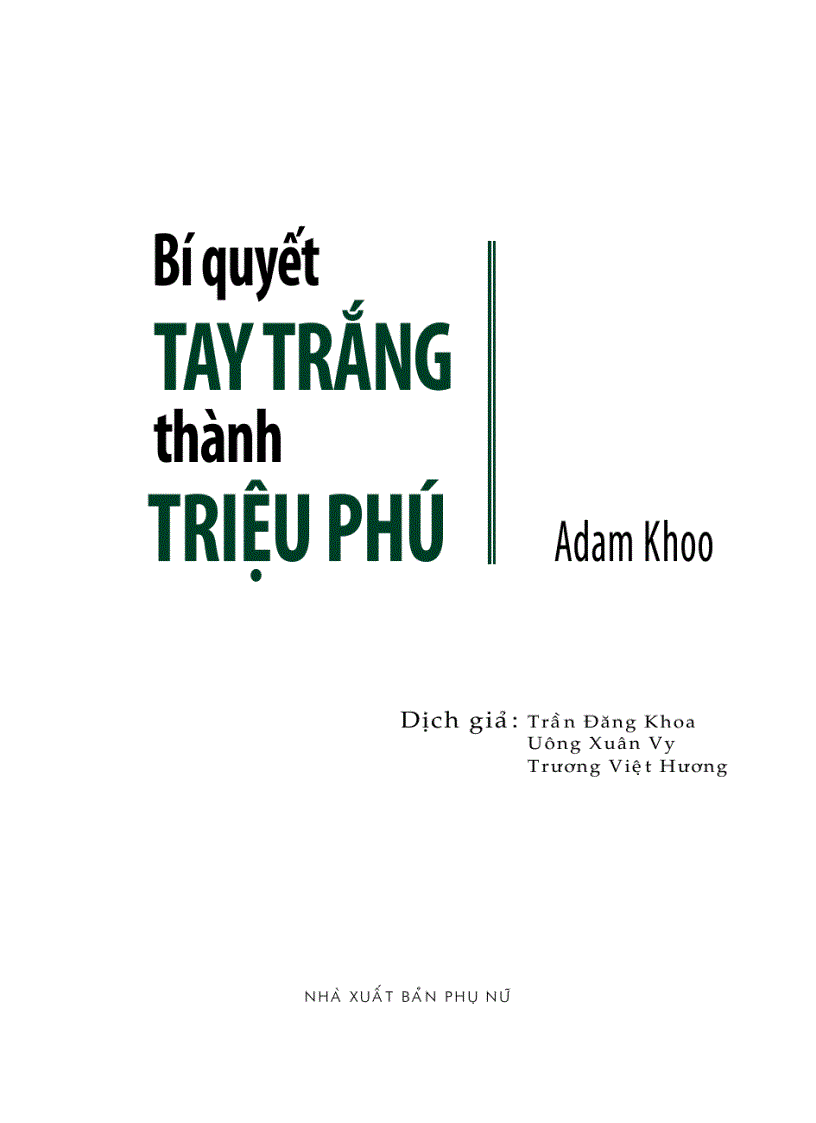 image for page Bí quyết tay trắng thành tỷ phú
