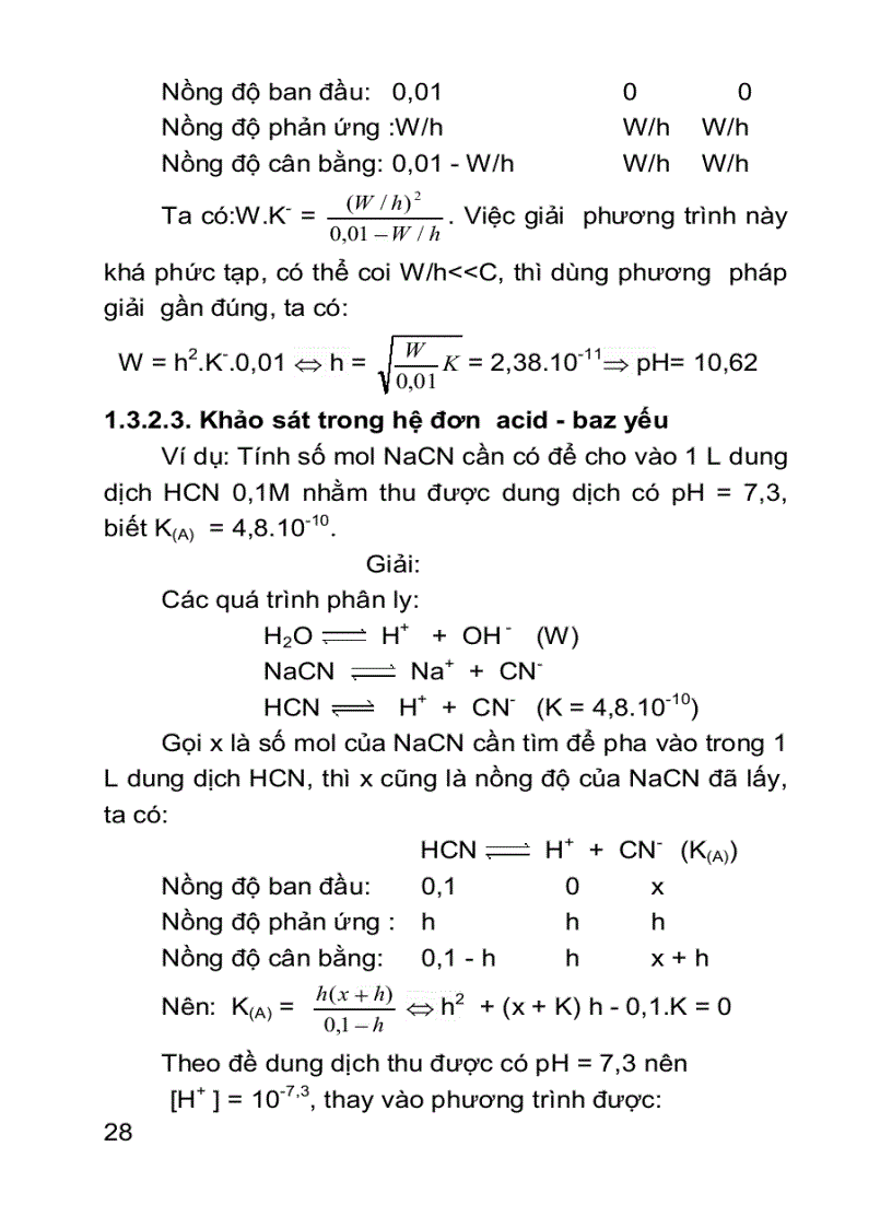 image for page Môn học Hoá học phân tích