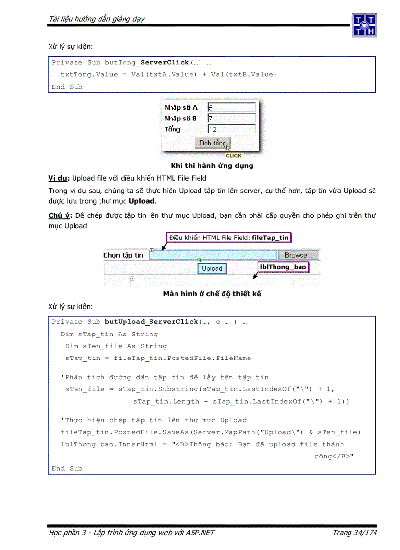 image for page Tài liệu hướng dẫn lập trình web asp net
