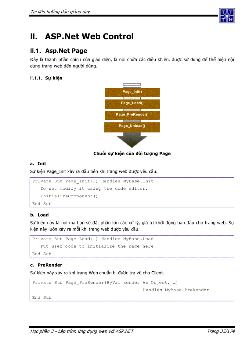 image for page Tài liệu hướng dẫn lập trình web asp net