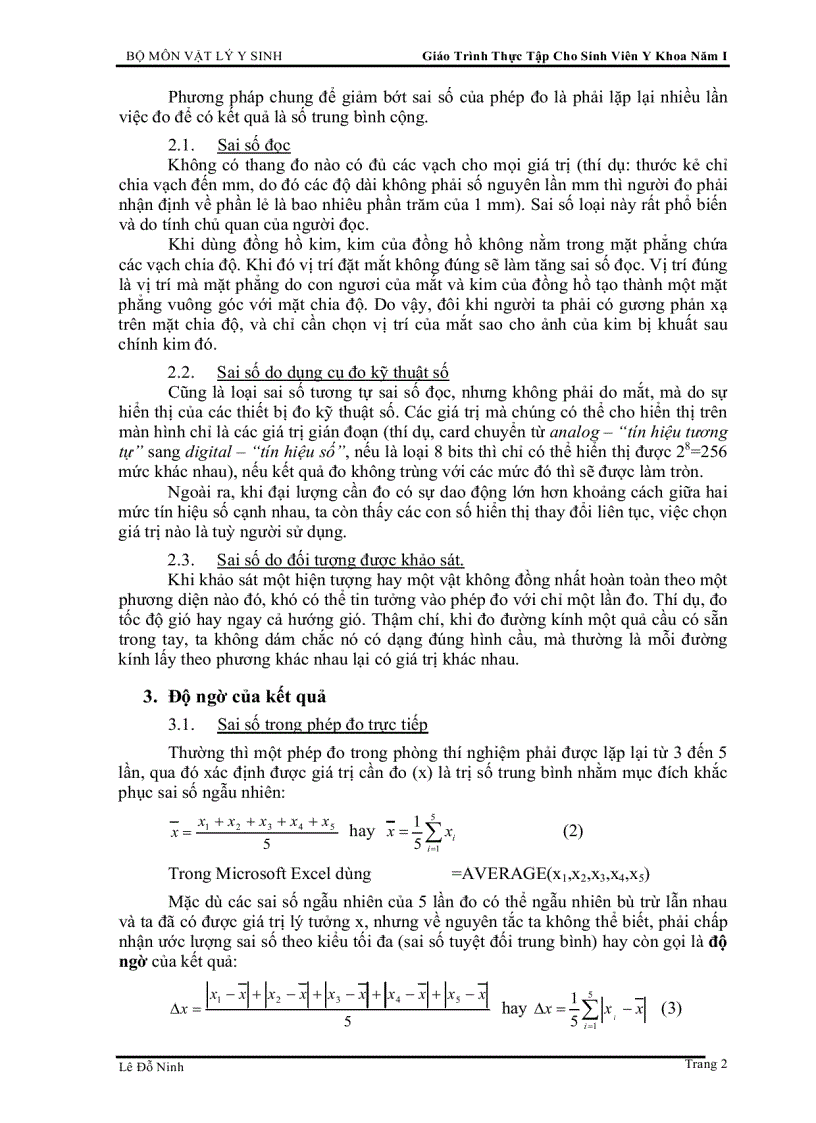 image for page Giáo Trình Thực Tập Cho Sinh Viên Y Khoa Năm I