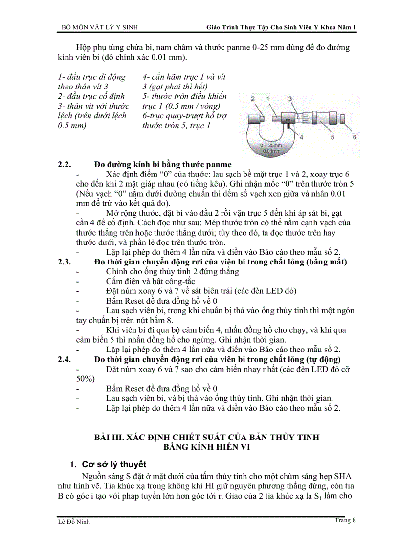 image for page Giáo Trình Thực Tập Cho Sinh Viên Y Khoa Năm I