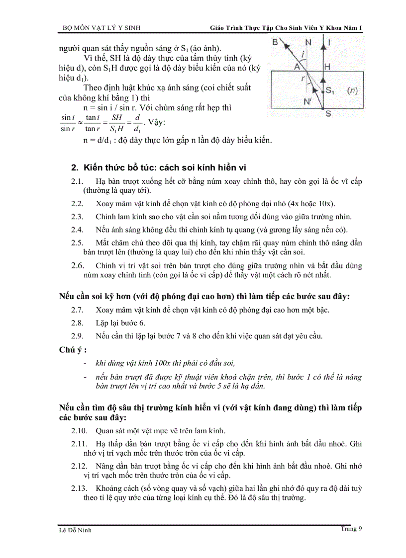 image for page Giáo Trình Thực Tập Cho Sinh Viên Y Khoa Năm I