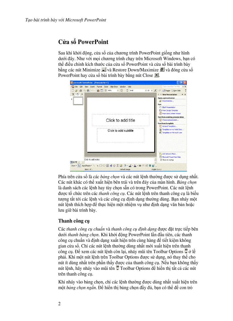 image for page Tạo bài trình bày với powerpoint