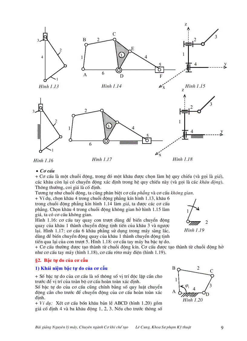 image for page Bài giảng nguyên lý máy