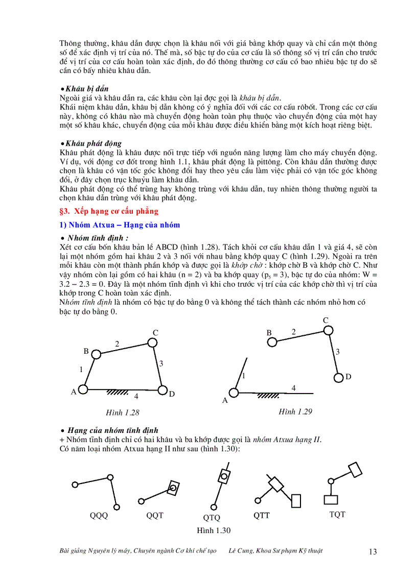 image for page Bài giảng nguyên lý máy
