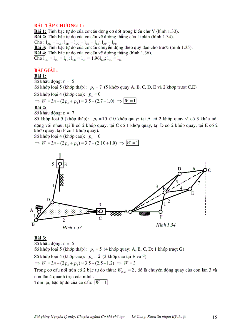 image for page Bài giảng nguyên lý máy