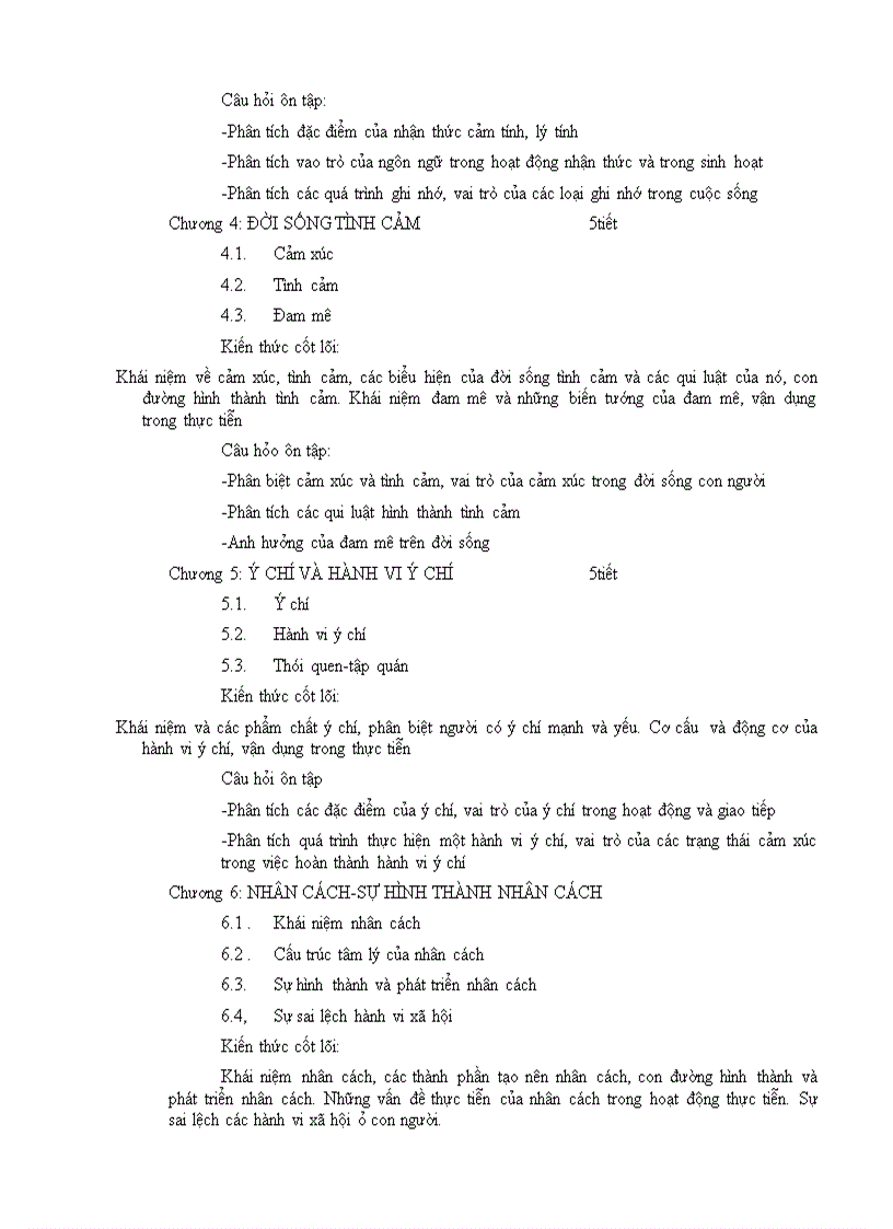 image for page Đề cương hướng dẫn học tập môn học tâm lý học