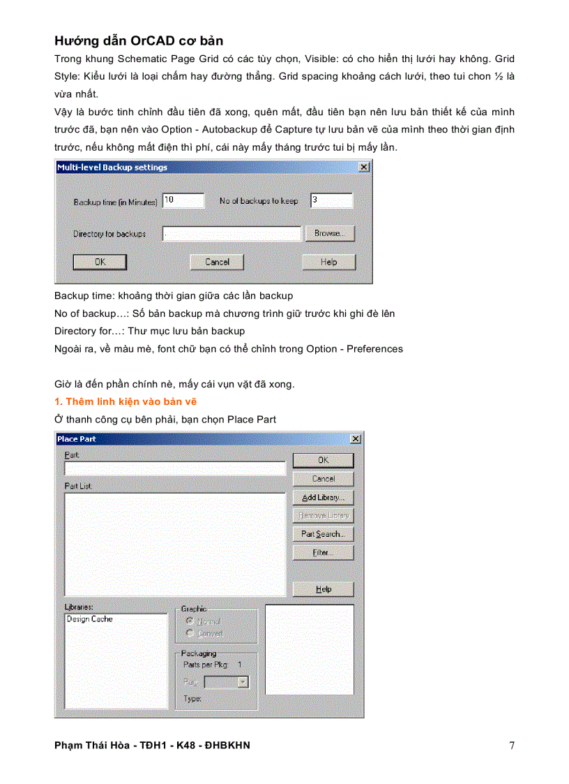 image for page Hướng dẫn sử dụng phần mềm vẽ mạch orcard