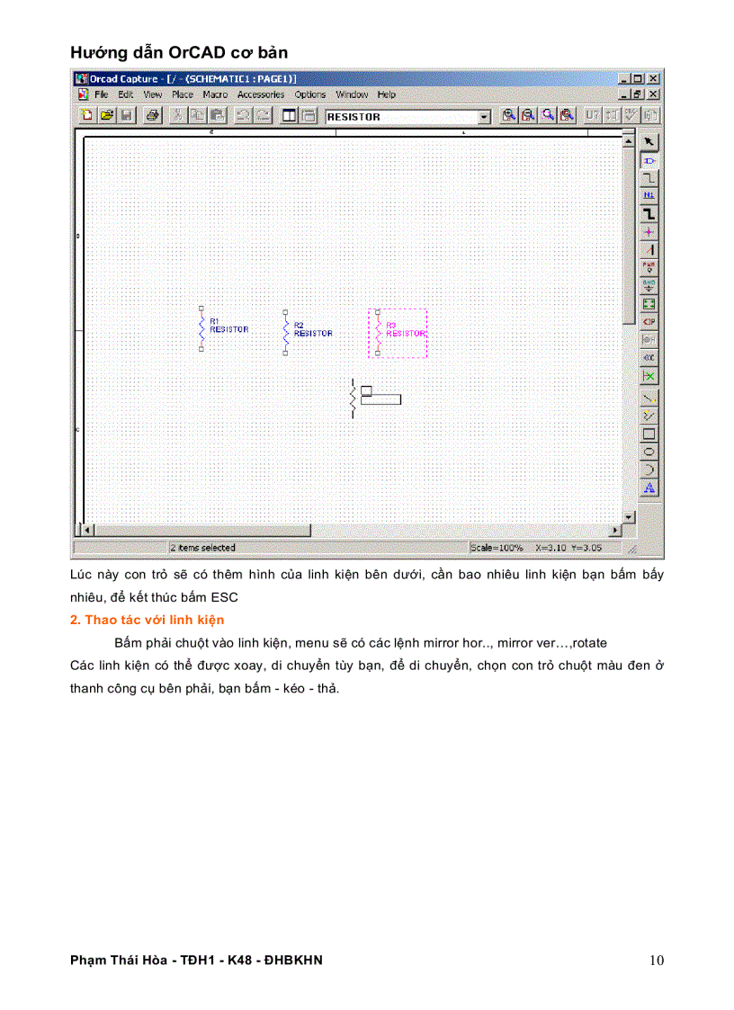 image for page Hướng dẫn sử dụng phần mềm vẽ mạch orcard