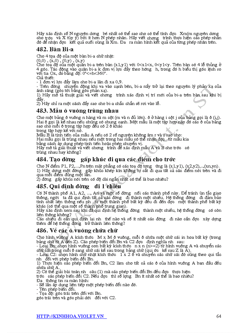 image for page 500 bài tập tin học hsg