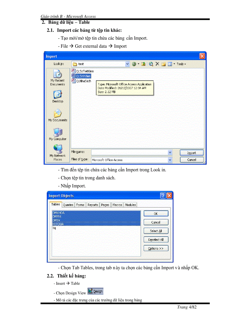 image for page Tài liệu hướng dẫn tự học toàn bộ chương trinh Microsoft Access