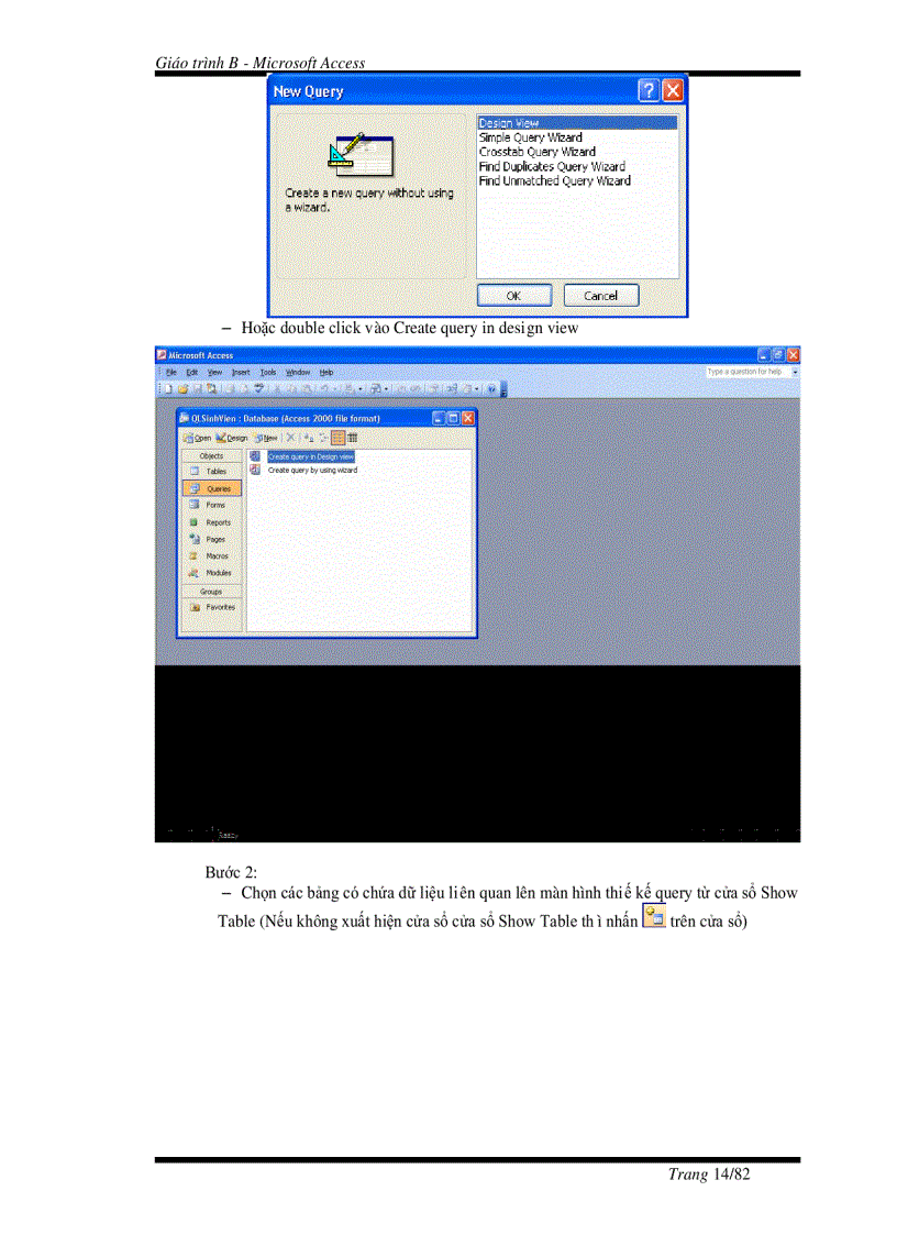 image for page Tài liệu hướng dẫn tự học toàn bộ chương trinh Microsoft Access