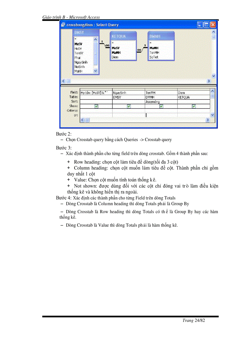 image for page Tài liệu hướng dẫn tự học toàn bộ chương trinh Microsoft Access