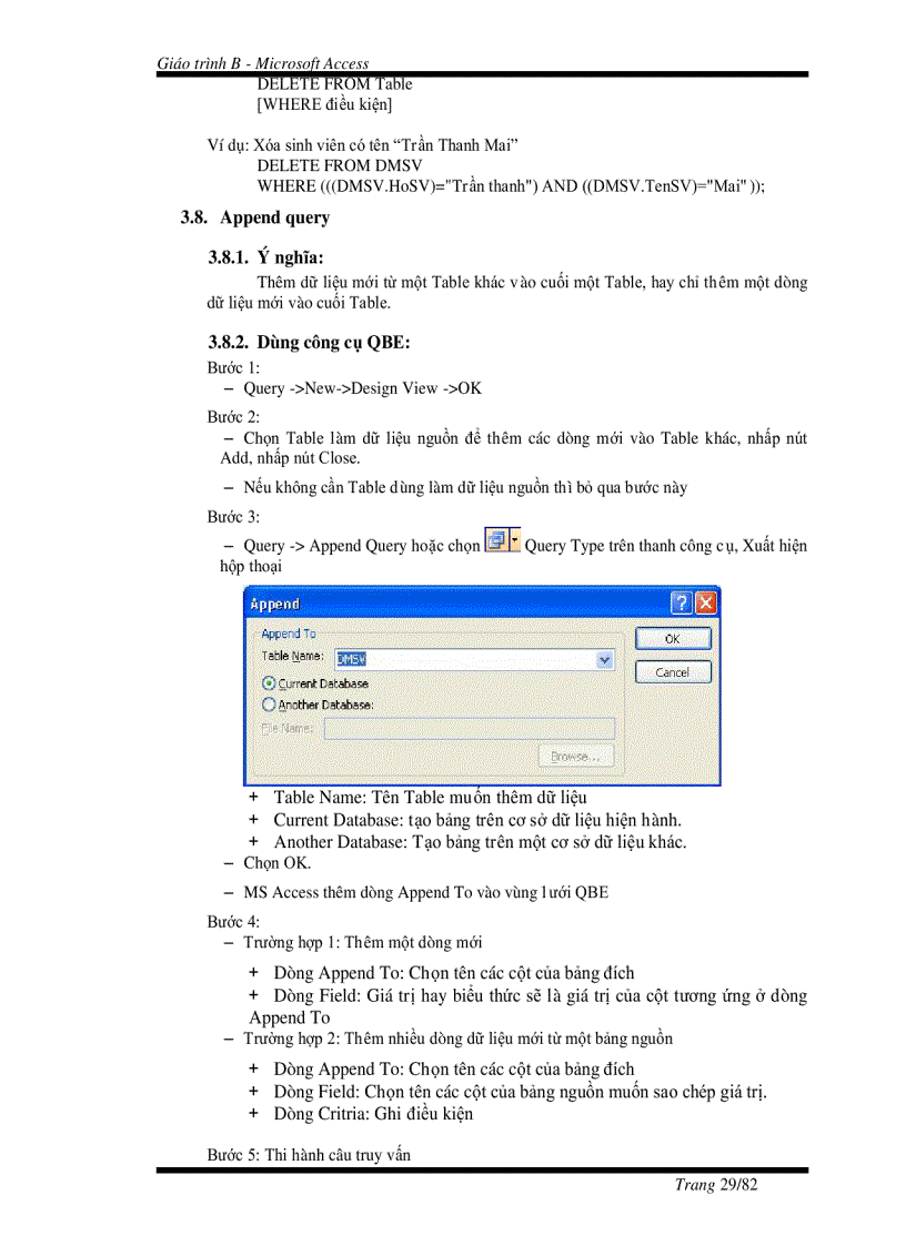 image for page Tài liệu hướng dẫn tự học toàn bộ chương trinh Microsoft Access