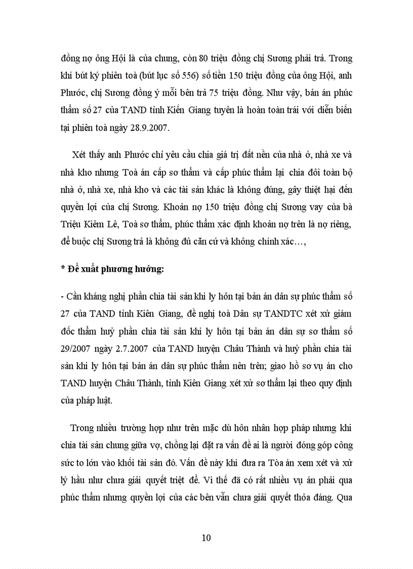 image for page Phân tích tìm hiểu ba vụ việc tranh chấp về việc phân chia tài sản chung hợp nhất của vợ chồng khi ly hôn