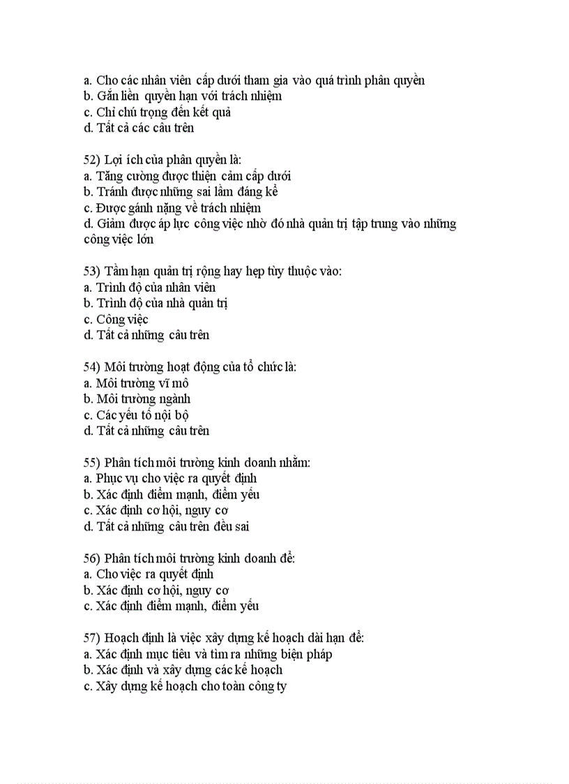 image for page Câu hỏi trắc nghiệm môn quản trị hoc