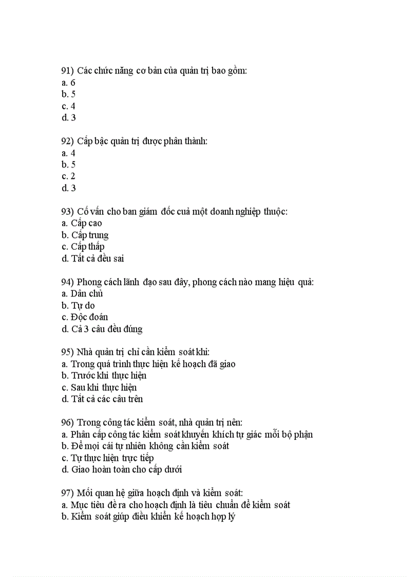 image for page Câu hỏi trắc nghiệm môn quản trị hoc