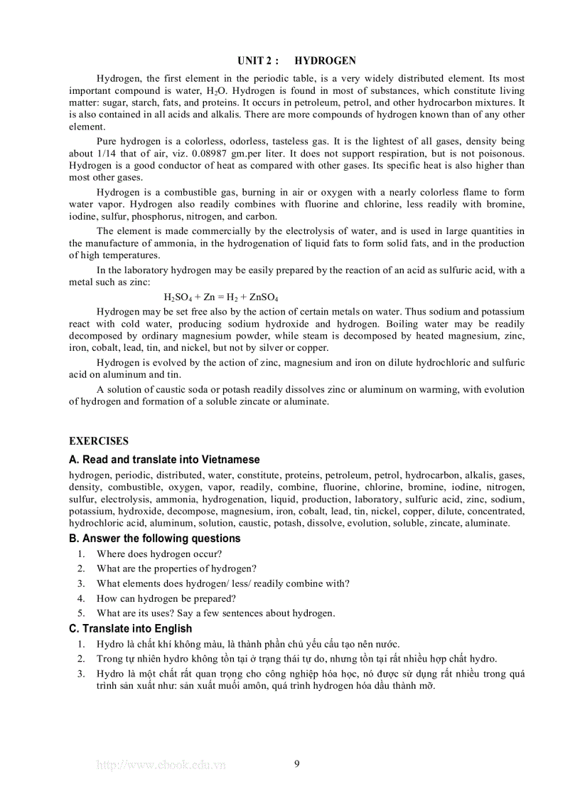 image for page Tiếng anh chuyên ngành công nghệ hóa học công nghệ thực phẩm và công nghệ sinh học