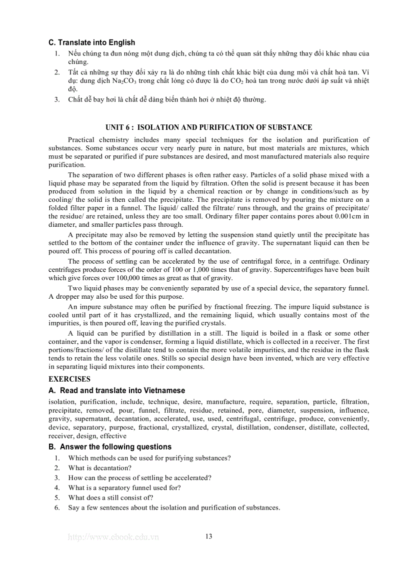 image for page Tiếng anh chuyên ngành công nghệ hóa học công nghệ thực phẩm và công nghệ sinh học