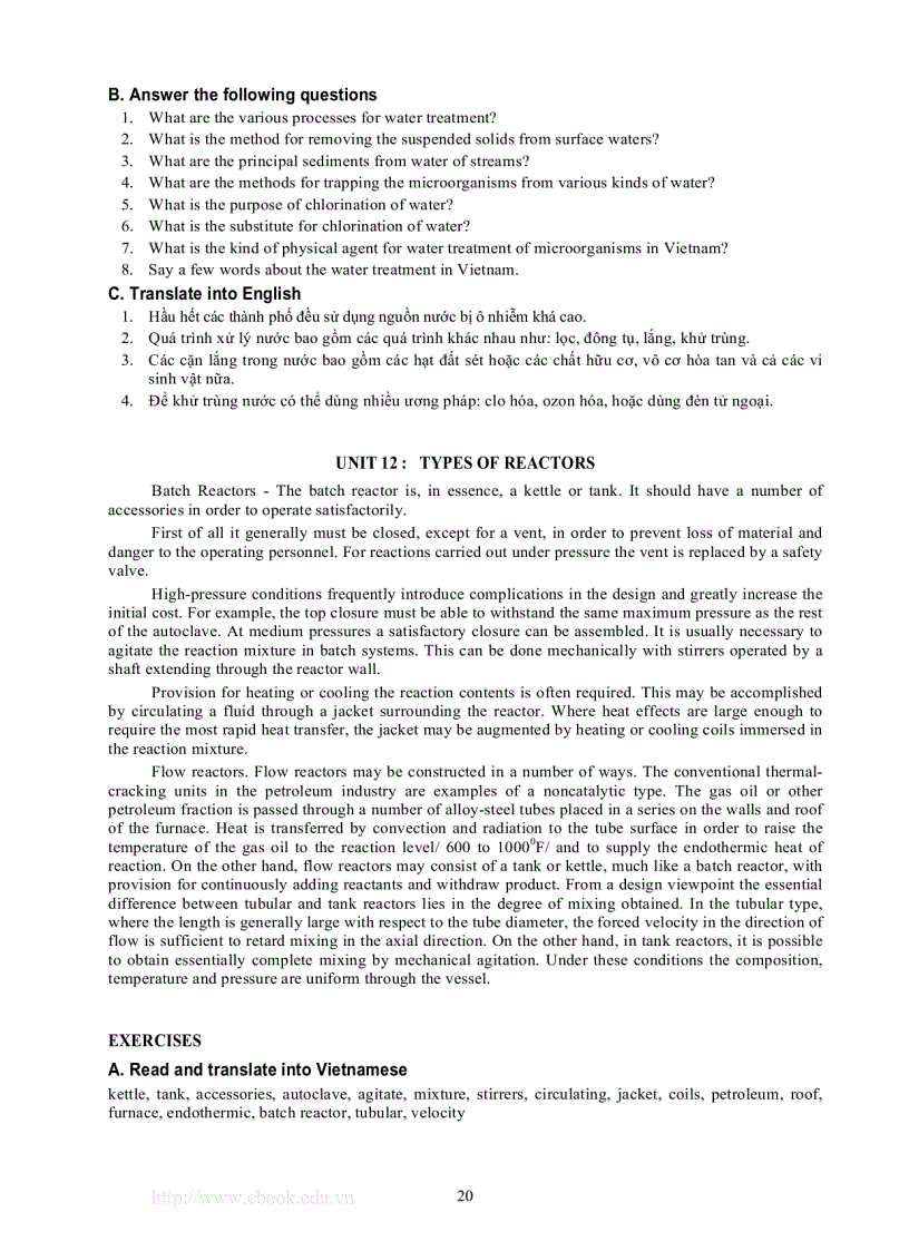 image for page Tiếng anh chuyên ngành công nghệ hóa học công nghệ thực phẩm và công nghệ sinh học