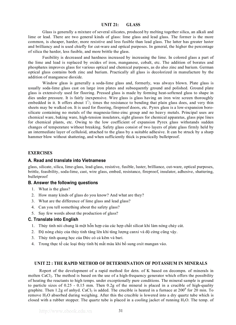 image for page Tiếng anh chuyên ngành công nghệ hóa học công nghệ thực phẩm và công nghệ sinh học