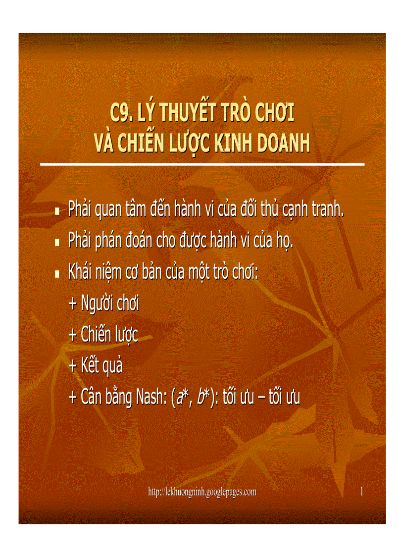 image for page Bài giảng kinh tế vi mô Lê Khương Ninh 2