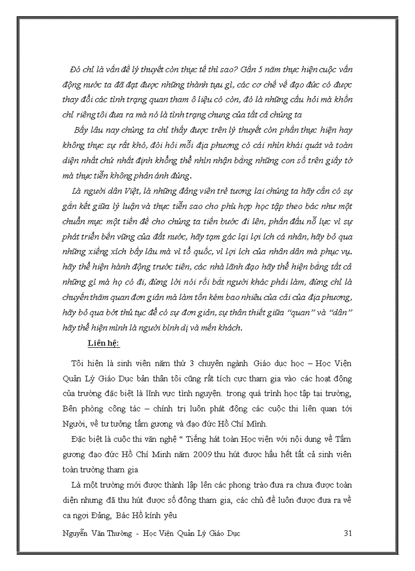 image for page Bài thu hoạch lớp bồi dưỡng kết nạp đảng
