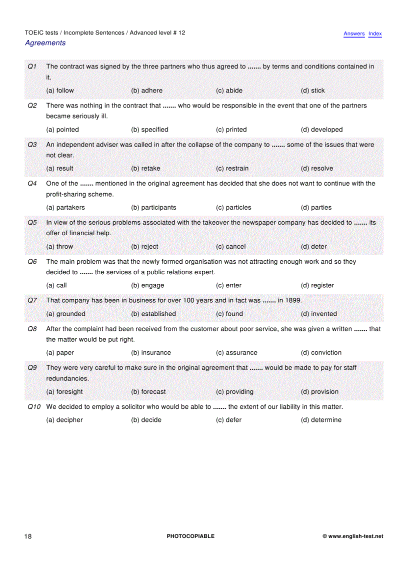 image for page 100 TOEIC Preparation Tests