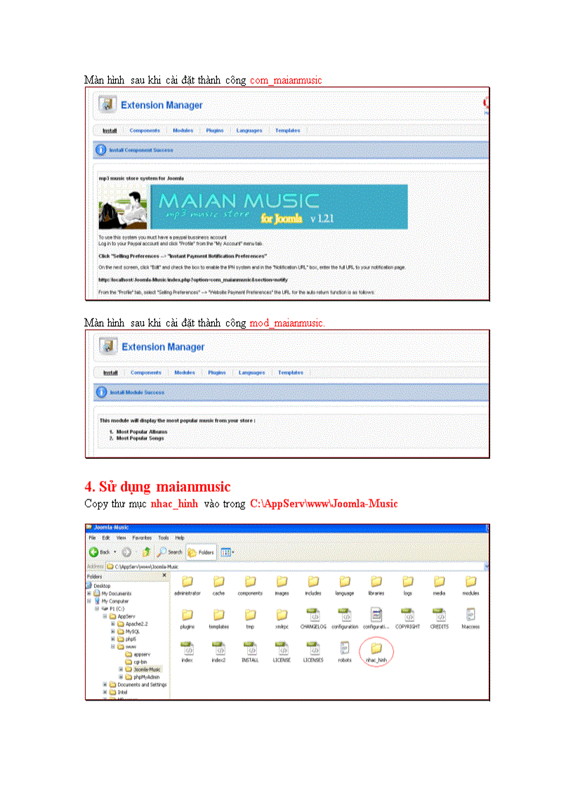 image for page Lab Site Nhạc Với Joomla